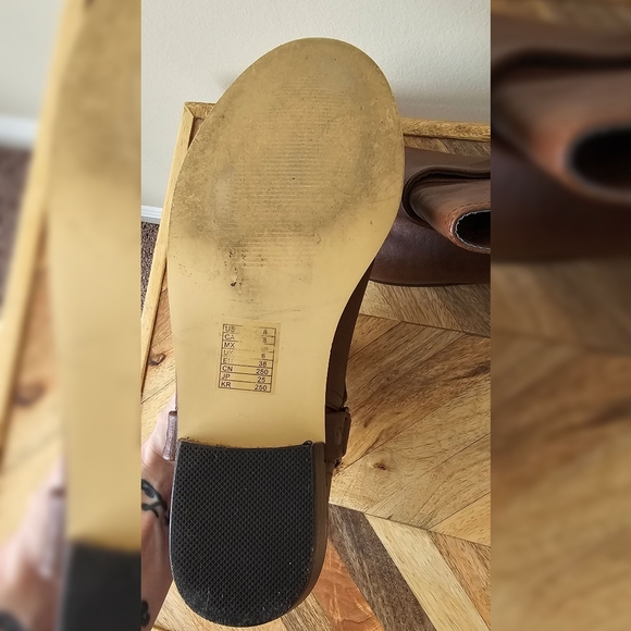 Brown Ankle Boots w/ Buckle Detail (8) - Picture 3 of 3